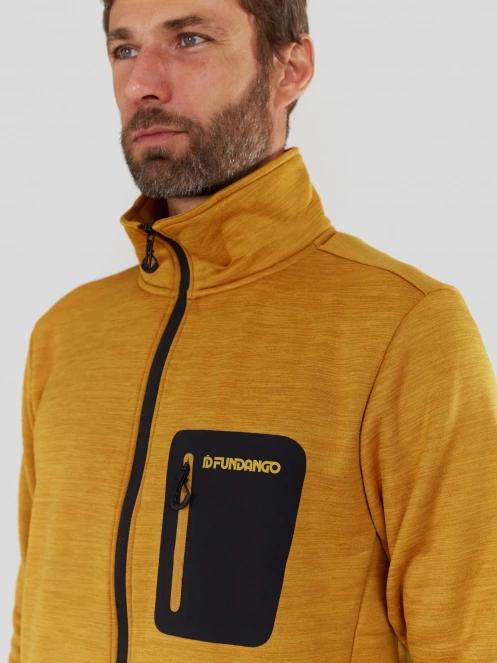 pulover polar pt. barbati Fundango Revolution Fullzip Fleece galben 6