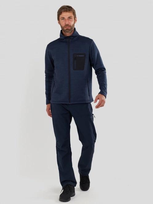 pulover polar pt. barbati Fundango Revolution Fleece Jacket albastru inchis 4
