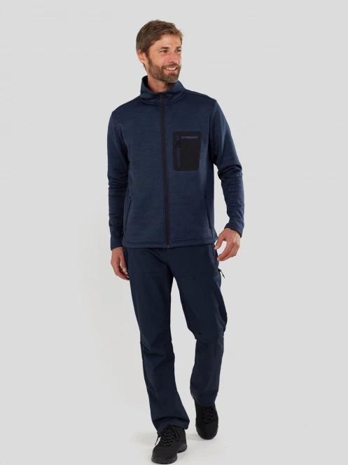 pulover polar pt. barbati Fundango Revolution Fleece Jacket albastru inchis 5