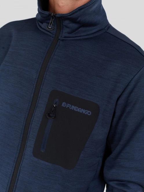 pulover polar pt. barbati Fundango Revolution Fleece Jacket albastru inchis 6