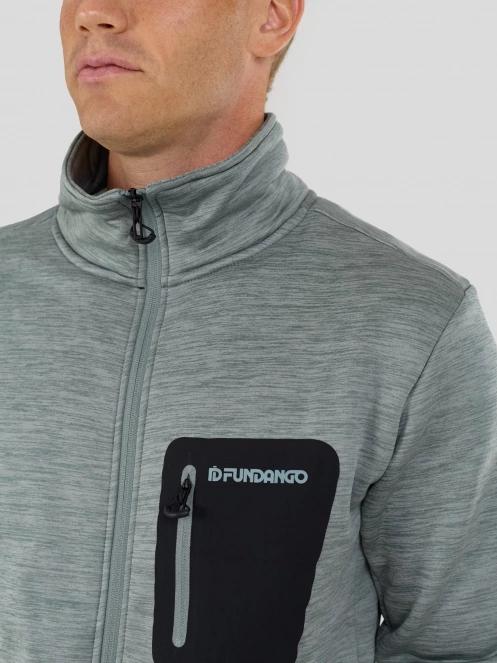 pulover polar pt. barbati Fundango Revolution Fleece Jacket verde 6