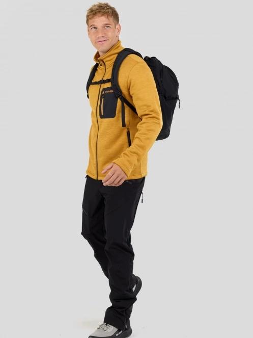pulover polar pt. barbati Fundango Revolution Fleece Jacket galben 4