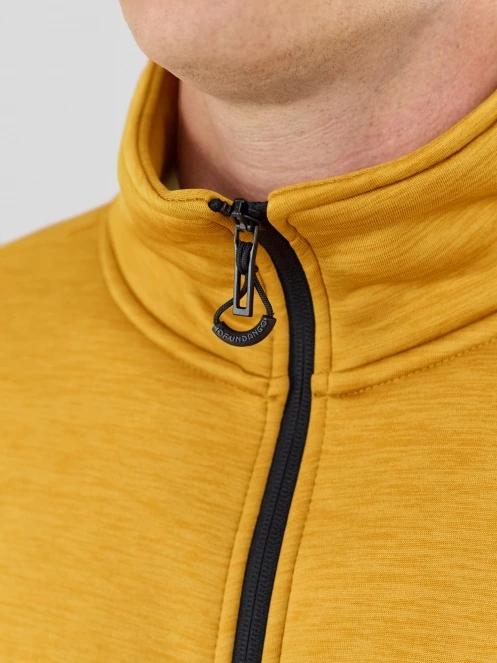 pulover polar pt. barbati Fundango Revolution Fleece Jacket galben 6