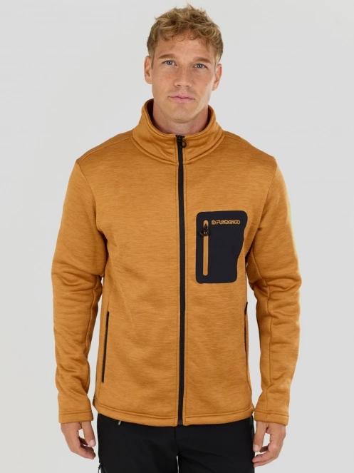pulover polar pt. barbati Fundango Revolution Fleece Jacket portocaliu 2
