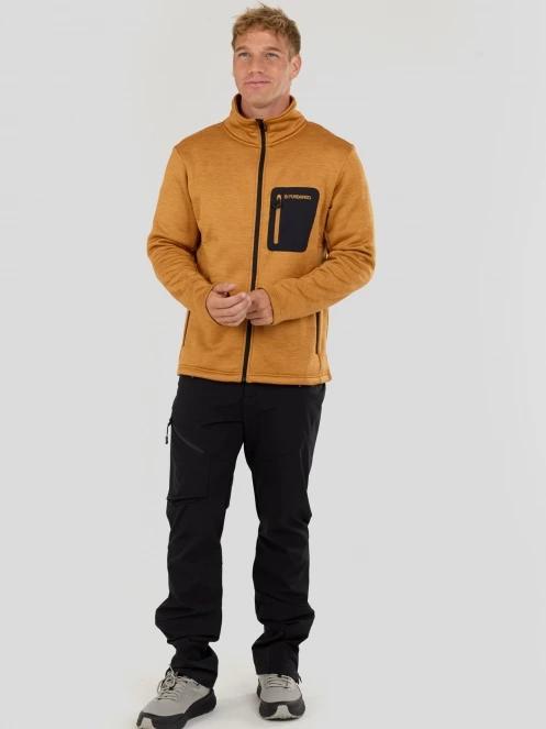 pulover polar pt. barbati Fundango Revolution Fleece Jacket portocaliu 4