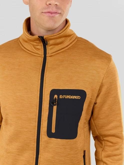 pulover polar pt. barbati Fundango Revolution Fleece Jacket portocaliu 6