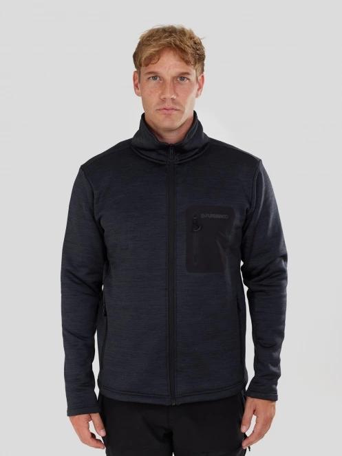 pulover polar pt. barbati Fundango Revolution Fleece Jacket gri 2