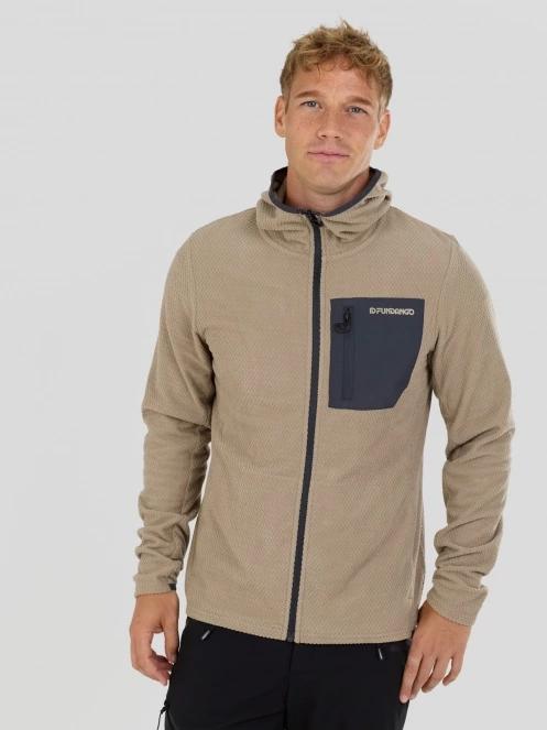 strat intermediar hibrid pt. barbati Fundango Nagano Full Zip Hoodie nisip 2