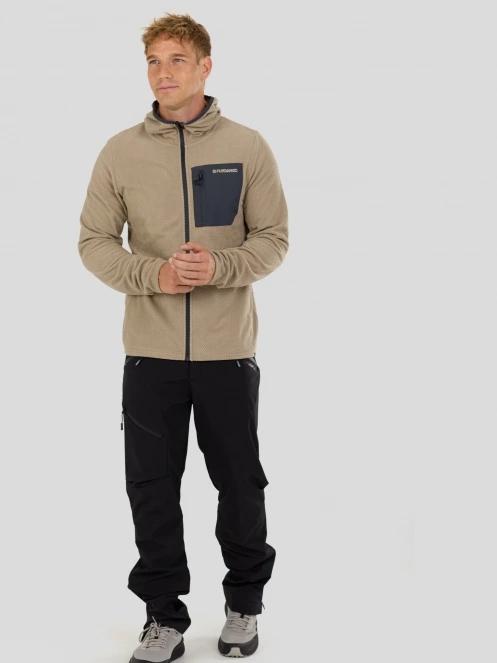 strat intermediar hibrid pt. barbati Fundango Nagano Full Zip Hoodie nisip 4