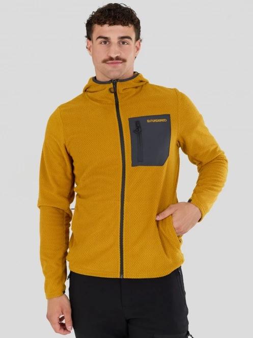 strat intermediar hibrid pt. barbati Fundango Nagano Full Zip Hoodie galben 6