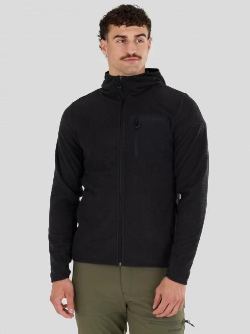 strat intermediar hibrid pt. barbati Fundango Nagano Full Zip Hoodie negru 2
