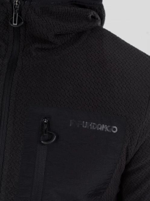 strat intermediar hibrid pt. barbati Fundango Nagano Full Zip Hoodie negru 6