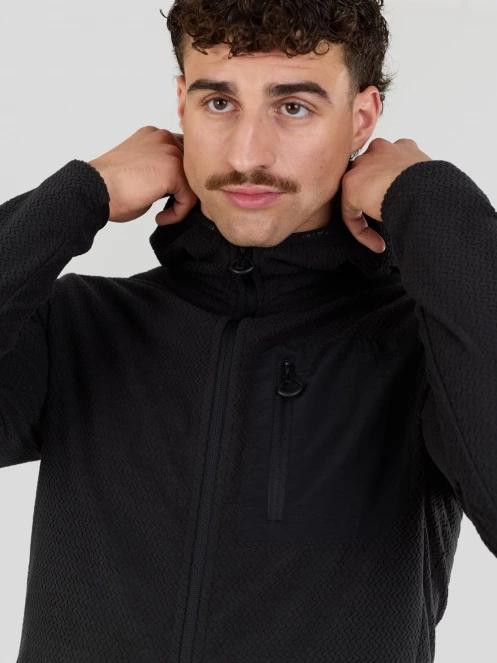 strat intermediar hibrid pt. barbati Fundango Nagano Full Zip Hoodie negru 8