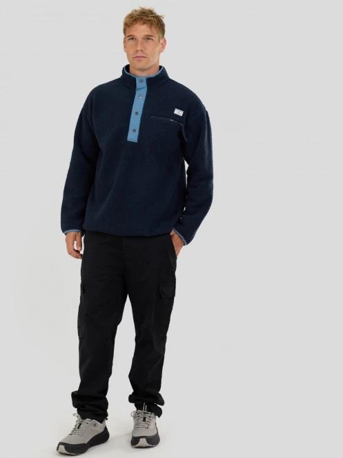 pulover polar pt. barbati Fundango Phoenix Fleece Jacket albastru inchis 4
