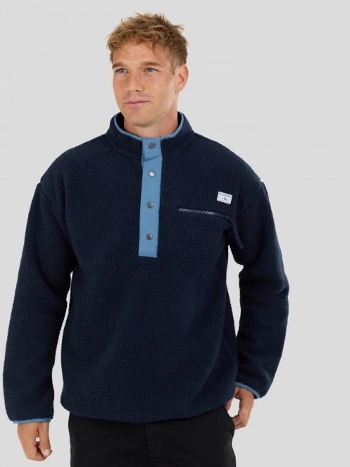 pulover polar pt. barbati Fundango Phoenix Fleece Jacket albastru inchis 5