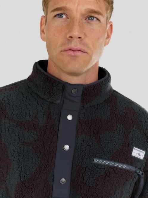 pulover polar pt. barbati Fundango Phoenix Fleece Jacket gri 6