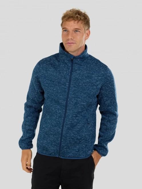 pulover polar pt. barbati Fundango Cruz Knit Fleece Jacket albastru inchis 2