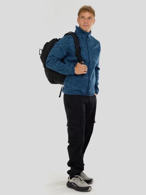 pulover polar pt. barbati Fundango Cruz Knit Fleece Jacket albastru inchis 4