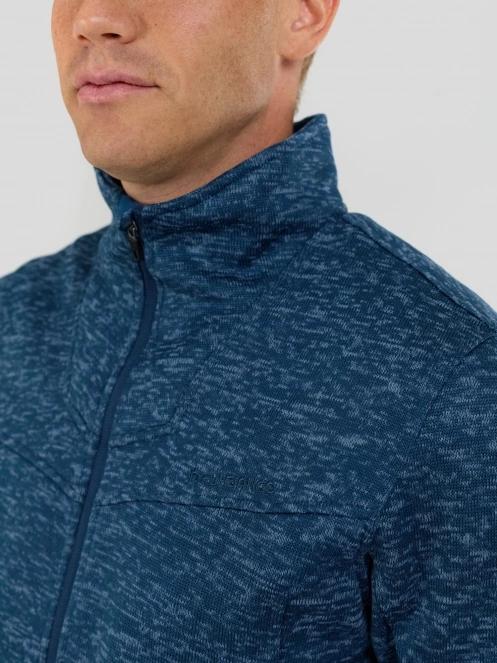 pulover polar pt. barbati Fundango Cruz Knit Fleece Jacket albastru inchis 5