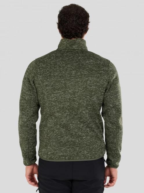 pulover polar pt. barbati Fundango Cruz Knit Fleece Jacket oliv 3