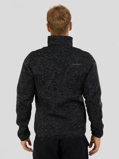 pulover polar pt. barbati Fundango Cruz Knit Fleece Jacket gri 3