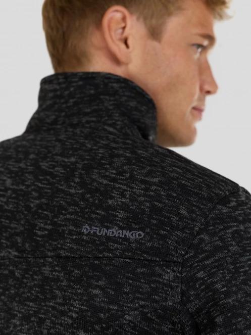 pulover polar pt. barbati Fundango Cruz Knit Fleece Jacket gri 6