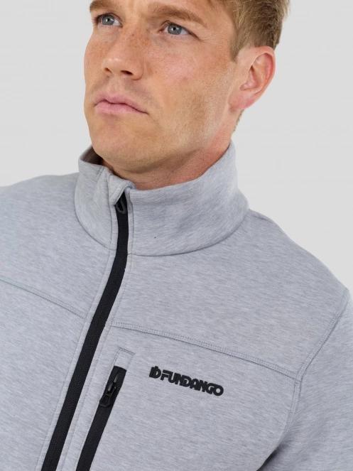 pulover polar pt. barbati Fundango Soren Fleece Jacket gri 5