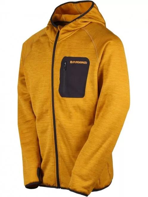 pulover polar pt. barbati Fundango HERMON Hooded Fleece portocaliu 6