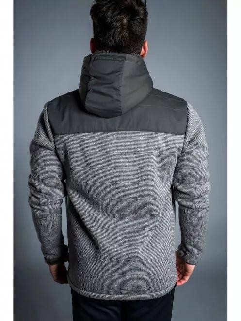 pulover cu gluga pt. barbati Fundango ASHFORD Insulated Fleece Jacket gri 4