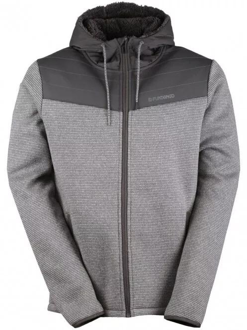 pulover cu gluga pt. barbati Fundango ASHFORD Insulated Fleece Jacket gri 5
