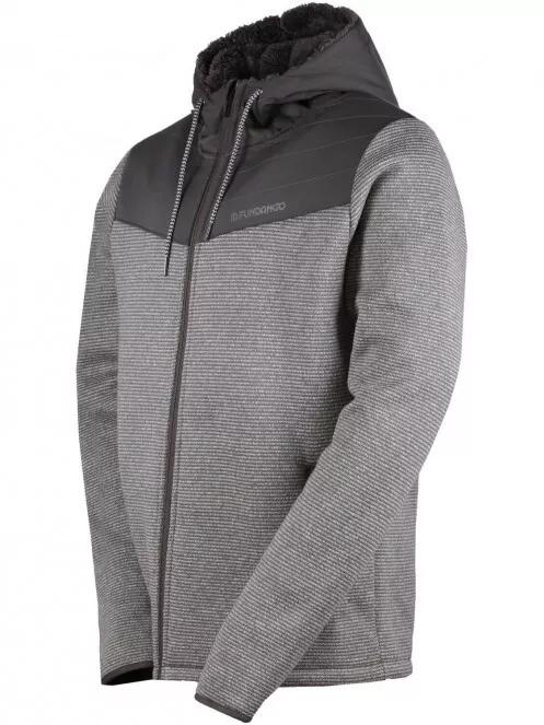pulover cu gluga pt. barbati Fundango ASHFORD Insulated Fleece Jacket gri 6