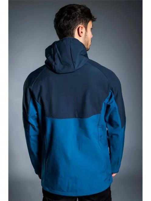 pulover polar pt. barbati Fundango COOPER Softshell Jacket albastru inchis 3