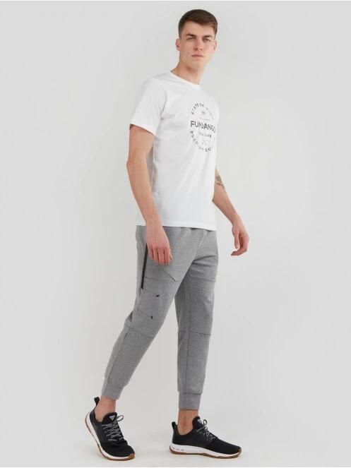 pantaloni de trening pt. barbati Fundango Blare Sweatpants gri 5