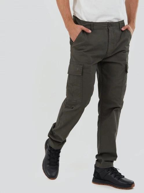 pantaloni cargo pt. barbati Fundango Chuck Cargo Pants oliv 4