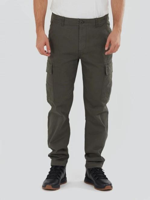 pantaloni cargo pt. barbati Fundango Chuck Cargo Pants oliv 2
