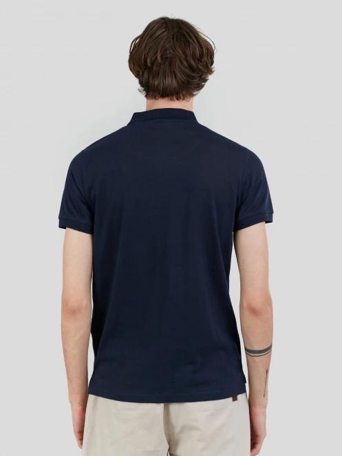 tricou cu guler pt. barbati Fundango Incognito Mono Poloshirt albastru inchis 3