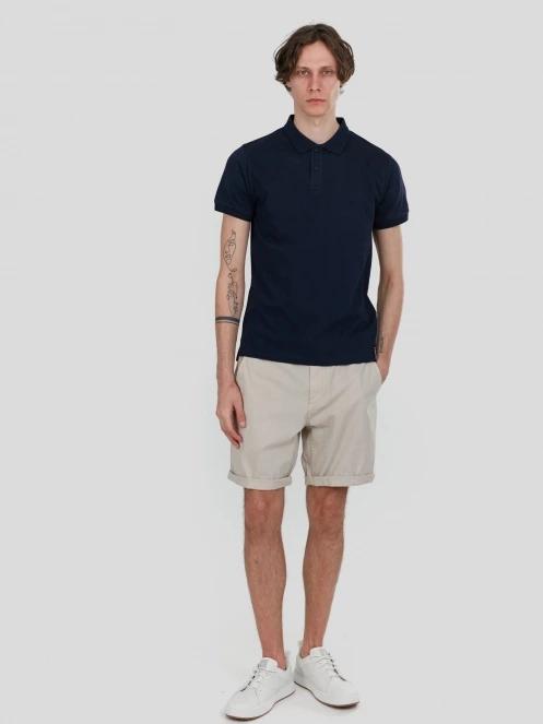 tricou cu guler pt. barbati Fundango Incognito Mono Poloshirt albastru inchis 4