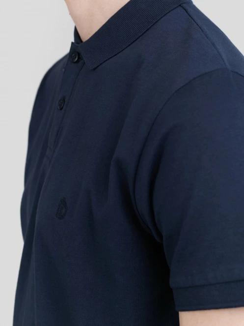 tricou cu guler pt. barbati Fundango Incognito Mono Poloshirt albastru inchis 6