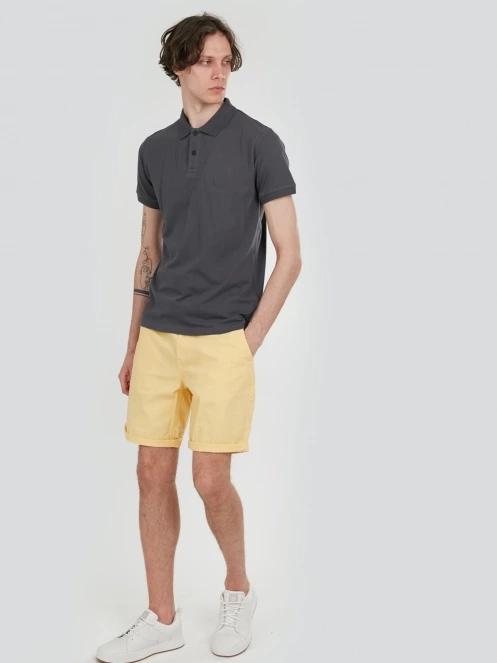 tricou cu guler pt. barbati Fundango Incognito Mono Poloshirt gri 4