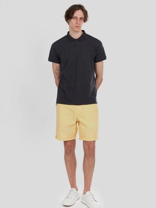 tricou cu guler pt. barbati Fundango Icon Poloshirt negru 4