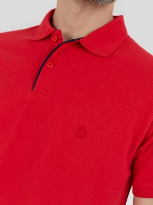 tricou cu guler pt. barbati Fundango Insignia Poloshirt rosu 5
