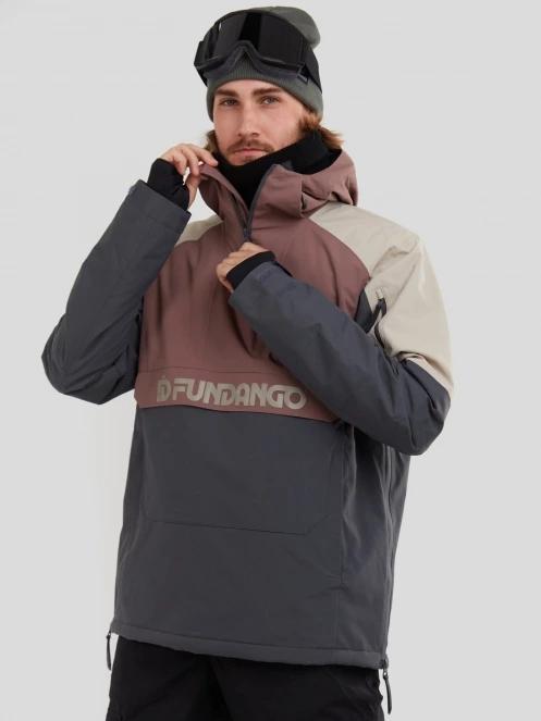 geaca de schi pt. barbati Fundango Burnaby Logo Anorak violet 2