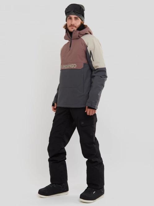 geaca de schi pt. barbati Fundango Burnaby Logo Anorak violet 4