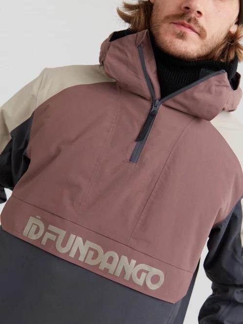 geaca de schi pt. barbati Fundango Burnaby Logo Anorak violet 6