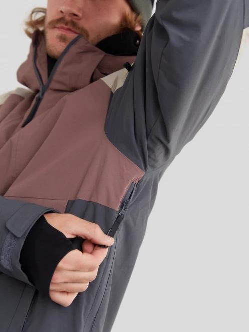geaca de schi pt. barbati Fundango Burnaby Logo Anorak violet 7