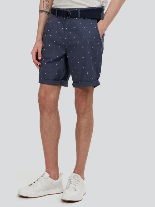 pantaloni scurti pt. barbati Fundango North Shore Chino Shorts albastru inchis 5