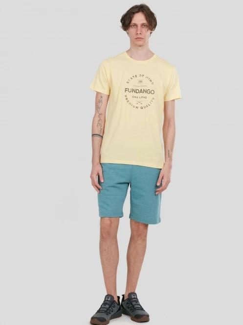 pantaloni scurti de trening pt. barbati Fundango Delon Sweatshorts verde 4