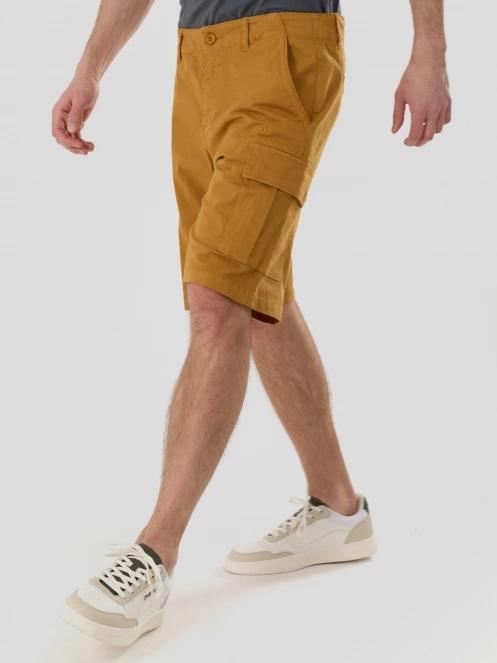 pantaloni scurti cu buzunare laterale pt. barbati Fundango Zack Cargo Shorts galben 5