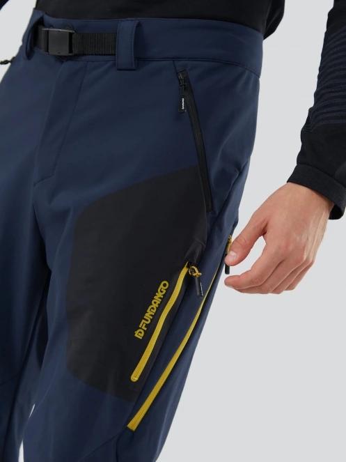 pantaloni softshell pt. barbati Fundango Akira Softshell Pants albastru inchis 4