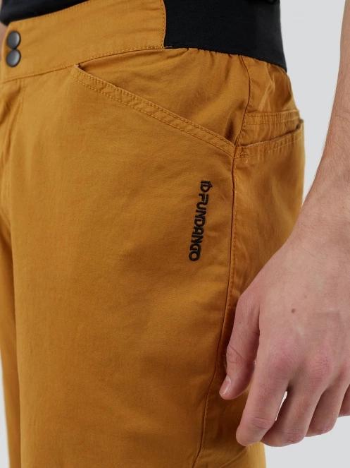 pantaloni de sport pt. barbati Fundango Python Climbing Pants galben 5